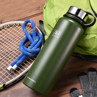 large capacity stainless steel thermos bottle portable thermos bottle carrier water proof outdoor sports vacuum insulation pot
