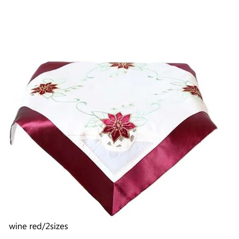 Роскошный кружевной атласный коврик для стола тканевый с вышивкой кружка