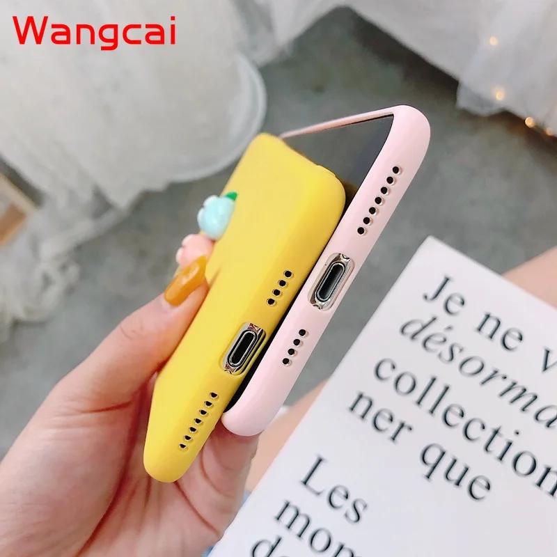 3D милый морковь банановый мягкий чехол для Samsung Galaxy S10 S9 S8 плюс S6 S7 край J7 J3 2015 2016 J5