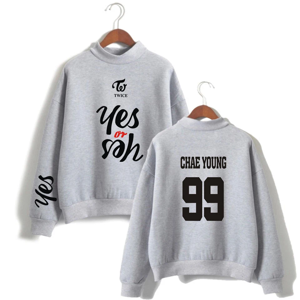 Новый дважды корейский пение группа Печати Аниме унисекс высокий воротник