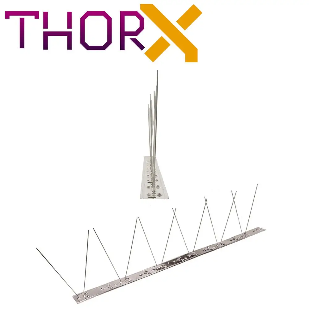 MH-01-SL 1 row pigeon spikes bird spike birds on stainless steel base - high quality solution for control |