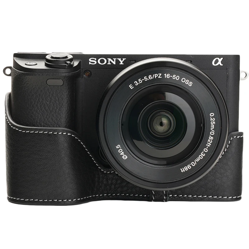 

TP Original Leather Sony A6400 Camera Package A6100 Leather Cover Camera Set Hand-made cowhide sheath