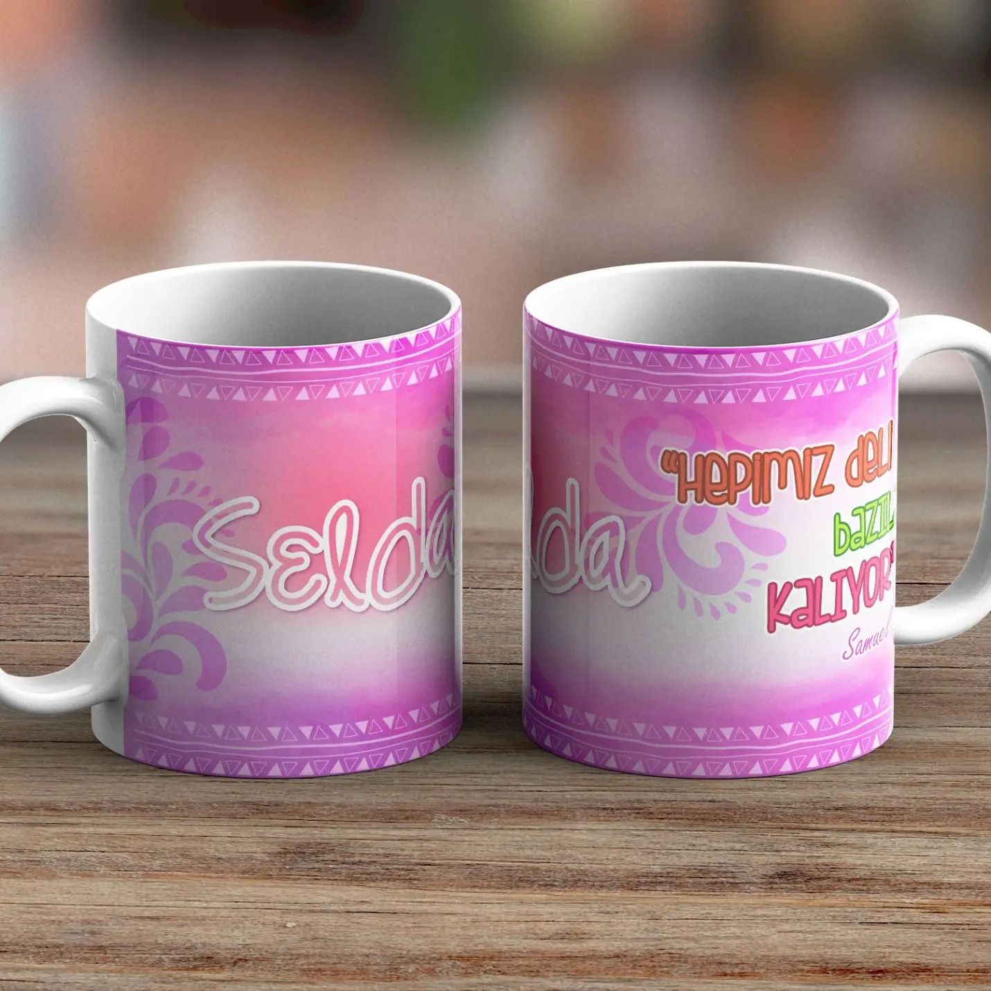 

Personalized Name Written White Motto Mug-15