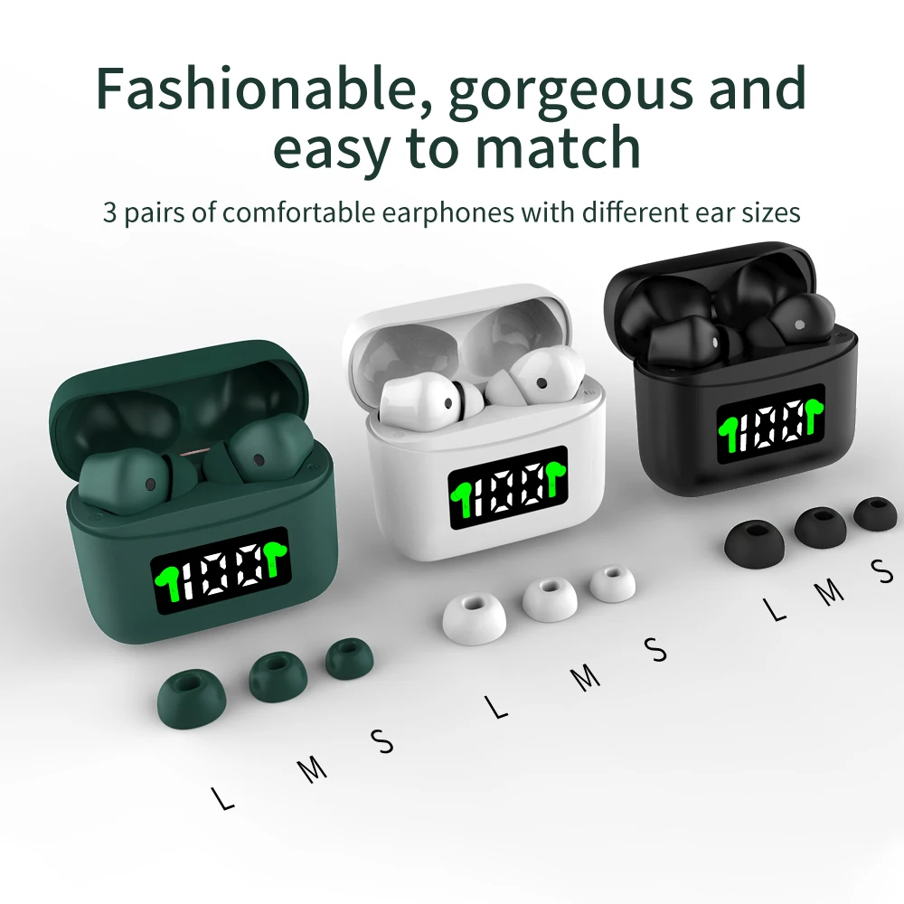 earphone bluetooth v5.2 wireless tws headset earbuds bloothooth in ear hifi with microphone Noise Cancelling and IPX7 waterproof