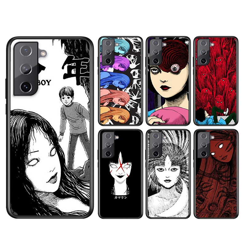 

Japanese comic Tomie For Samsung Galaxy S21 S20FE S10 S10e S9 S8 S7 S6 Ultra Plus Lite Edge 5G Black Soft Phone Case