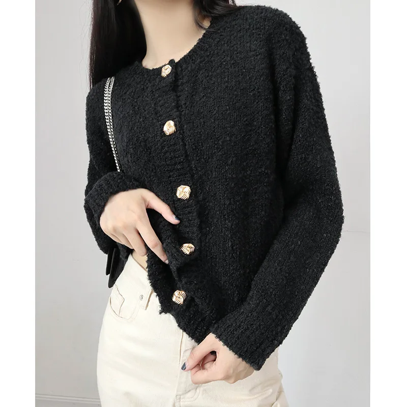 

Female Tops Women Sweater Clothes New Fashion 2021 Autumn Lady Sweater Black