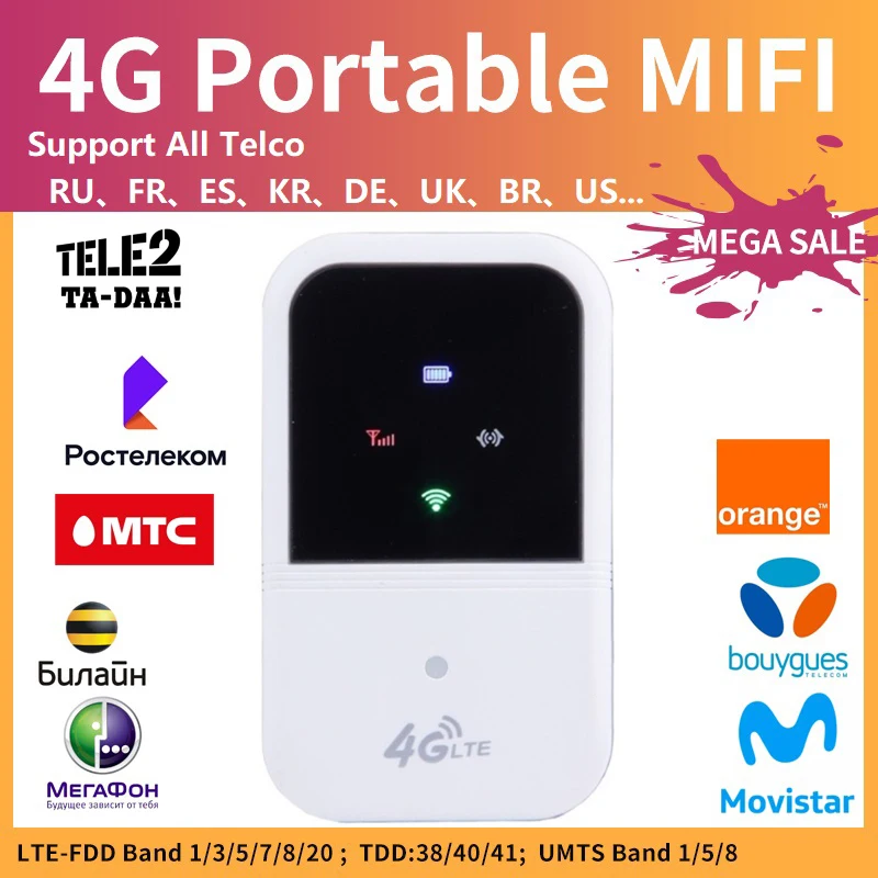 

USB-модем Kuwifi с поддержкой 4G/LTE, 150 Мбит/с