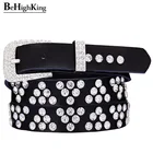 Женский ремень из натуральной кожи, блестящий пояс со стразами, узкий пояс для джинсов, ширина 2,3 см