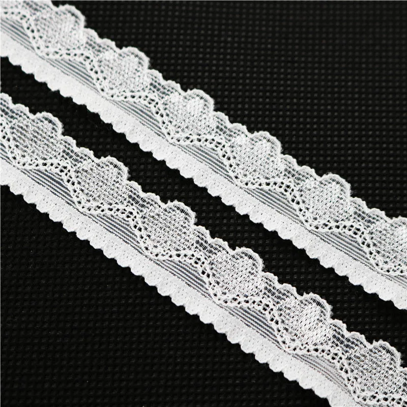 Кружевные кружевные ленты с отделкой 18 мм 5 ярдов свадебное украшение ручной