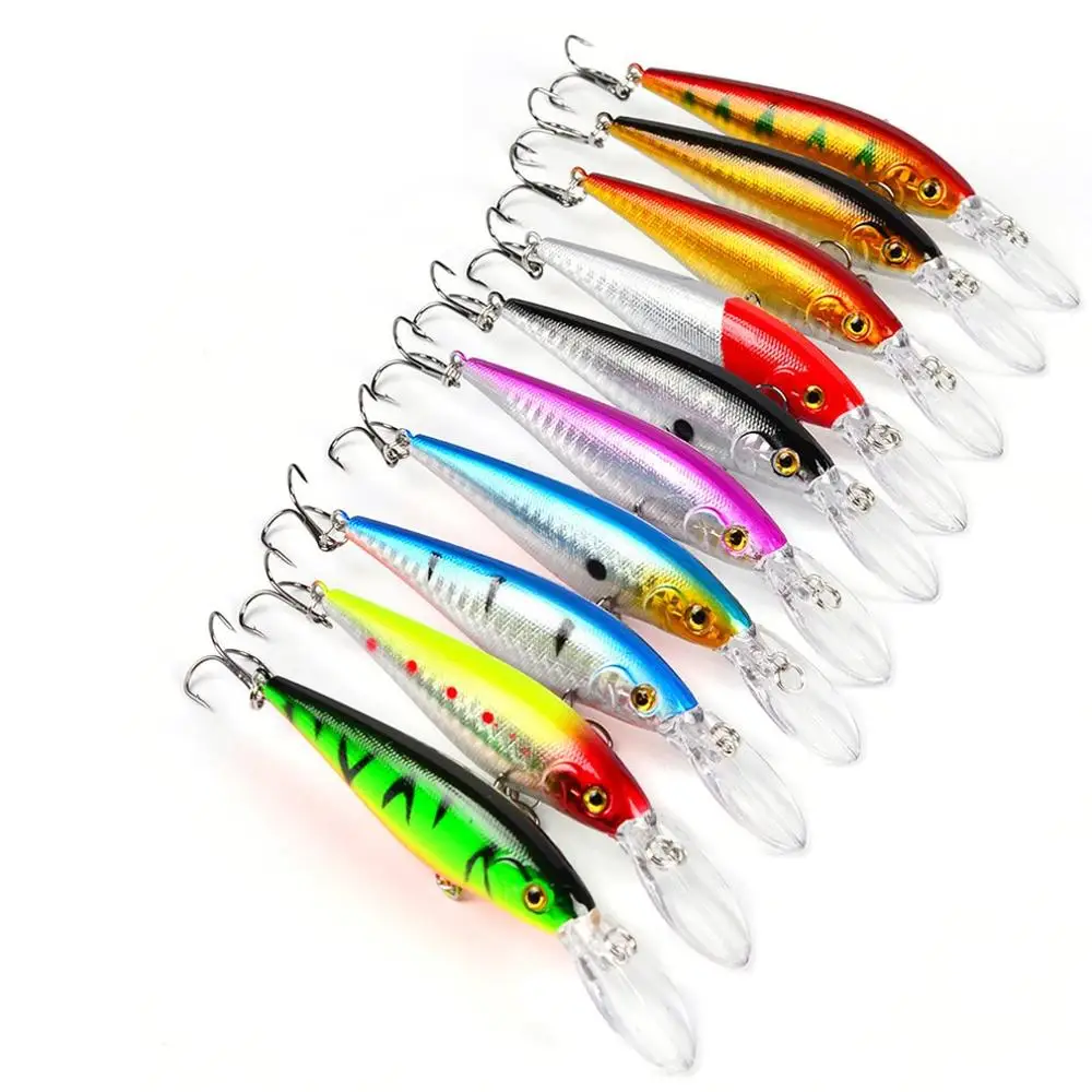 

Bionic bait Long-mouth Mino Lure 10-Color Fake Bait Lifelike Classic Bait Crankbaits for Fishing Tools