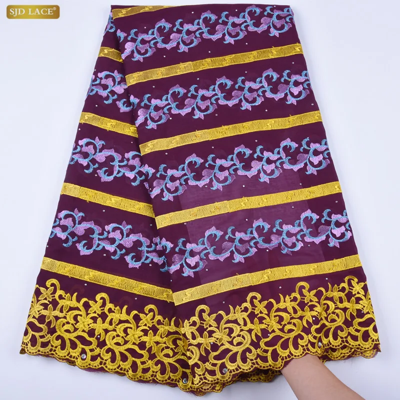 

Cotton Lace Black And Red Swiss Voile Lace In Switzerland With Rhinestones Embroidery Swiss Dry Lace Fabric A1690