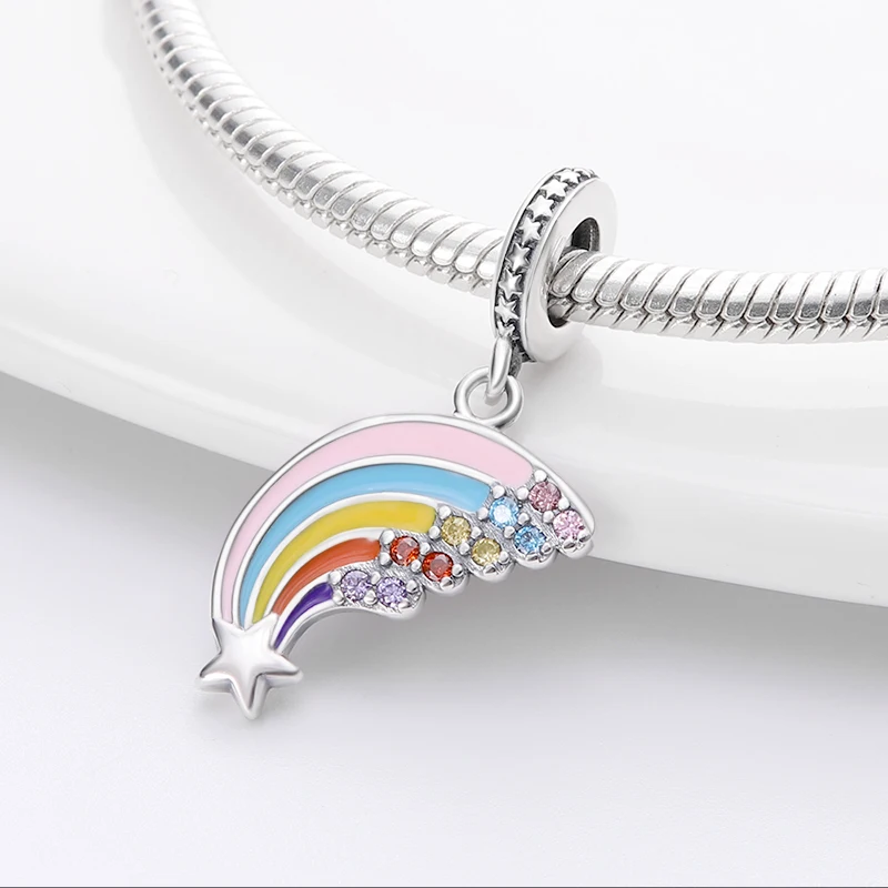 100% Настоящее Стерлинговое Серебро 925 пробы Love Key Charm Fit оригинальный браслет Pandora