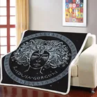 3D модное черное одеяло в богемном стиле, простое удобное ворсовое офисное одеяло, мягкое утяжеленное одеяло для дивана, покрывало