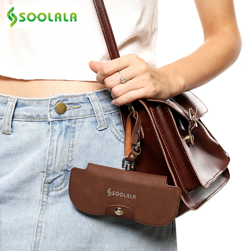 SOOLALA уникальный Чехол для очков из искусственной кожи Многофункциональный с