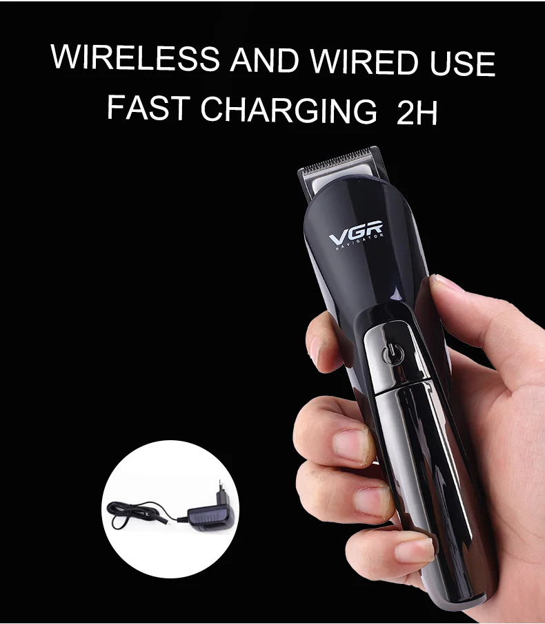 

VGR Professional Barber Hair Clipper Electric Razor Shaver Beard Trimmer For Men Shaving Machine Cutting Nose Trimmer Cordless