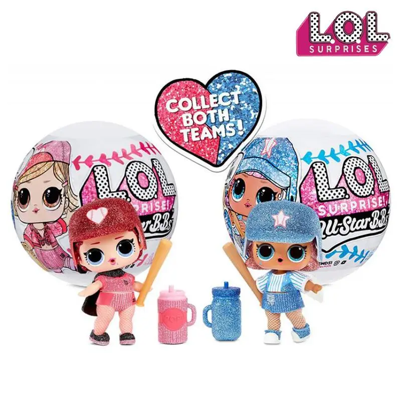 

Lol Surprise Doll MGA All Star Baseball Series Dismantling Ball Children's Toy Blind Box Birthday Gift for Girls