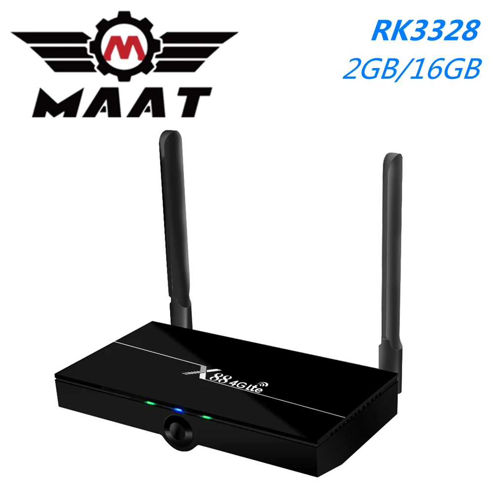 ТВ приставка MAAT RK3328 2 ГБ 16 Android 7 1 4K медиаплеер четыре ядра Google Play Store двойной Wi Fi 4G