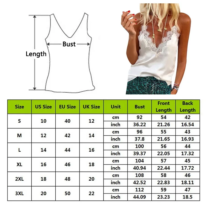 

2021 Fashion Women's Camisole Chiffon Top Sexy Sleeveless Lace Solid Camis Top 3XL Vest Crop camisolas top encaje mujer lencero