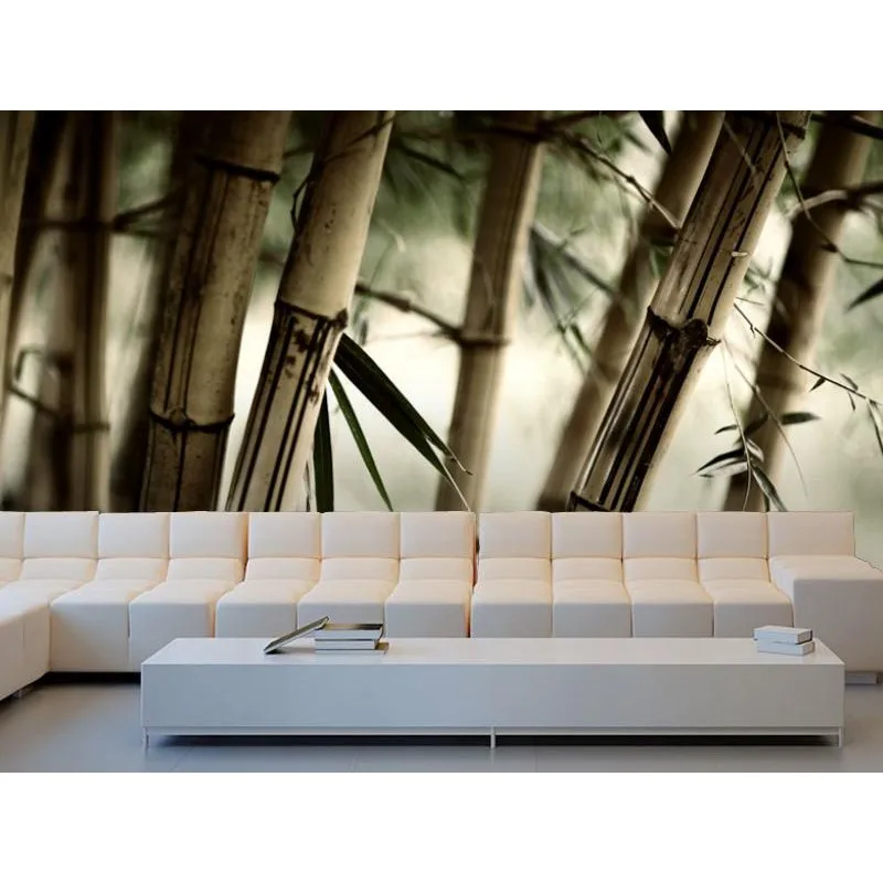 Бесплатная доставка настенные стикеры на заказ бамбуковый лес пейзаж фрески
