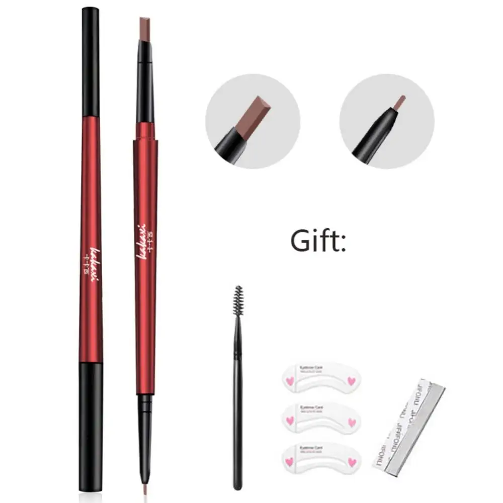 5 цветов двухсторонний карандаш для бровей водостойкий стойкий не цветущий