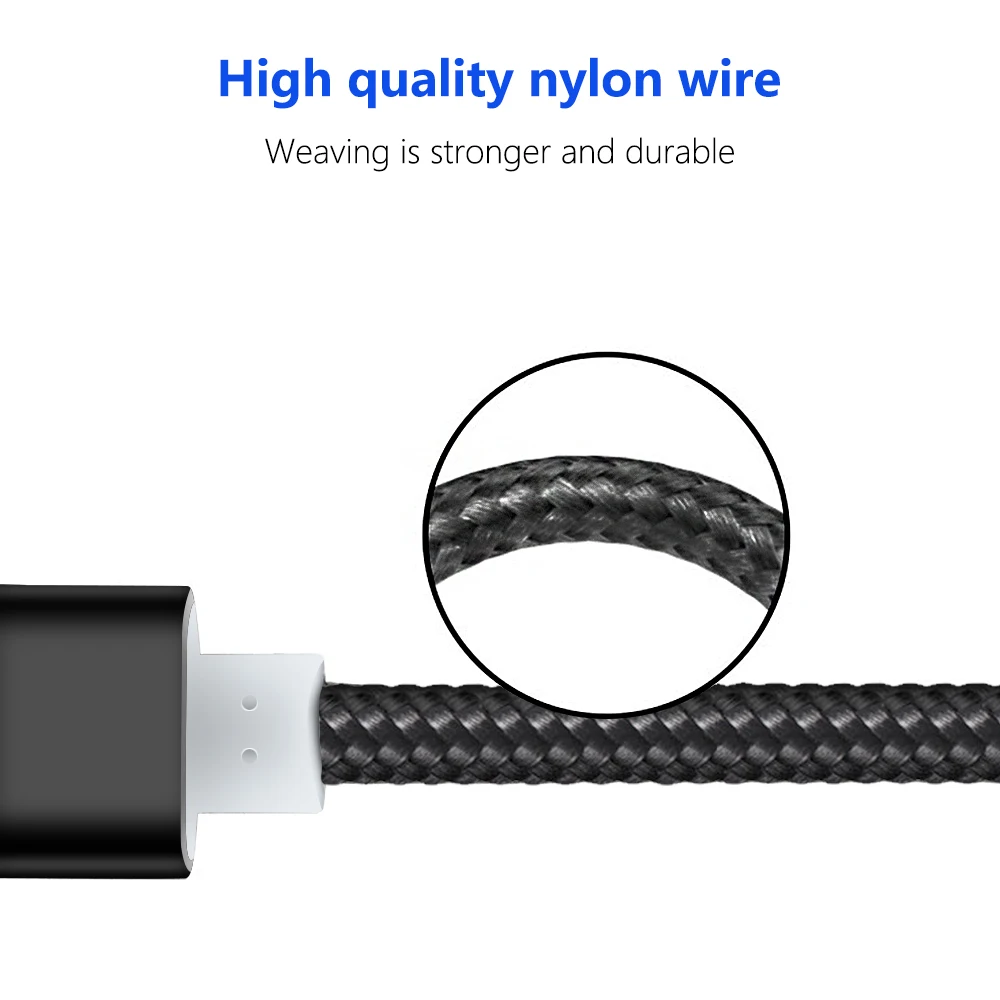 Миниатюрный USB кабель 3 в 1 с брелком портативный короткий Micro Type C мульти зарядный