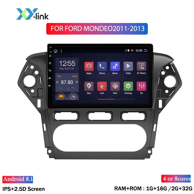 Автомобильный радиоприемник на Android 10 дюймов стерео для Ford Mondeo 2011-2013