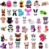 15cm anime big eyes plush toys cartoon owl unicorn panda rabbit penguin tiger sheep stuffed animals plush dolls kids gift