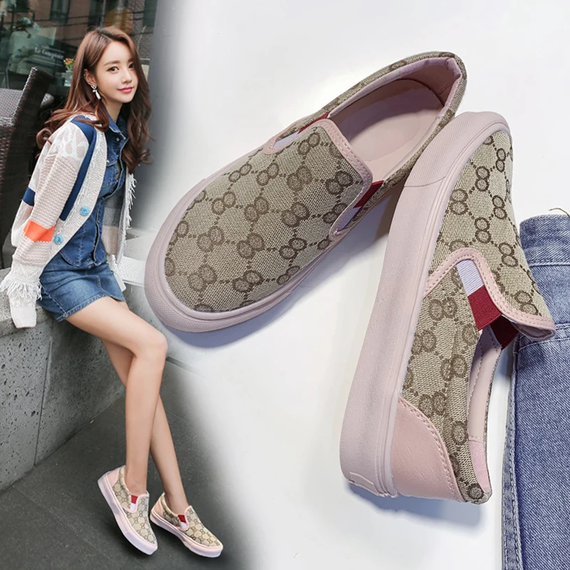 

2021 Best Seller Women Shoe Slippers Sweet Beauty Flats Comfortable Shoes For Pink Korean Shoes Female Designer Brand Sneakers