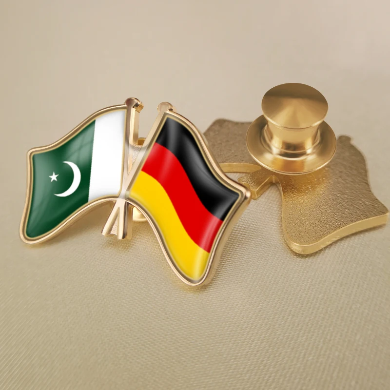 Германия и Пакистан перекрестные двойной флаг дружбы значков на булавке брошь