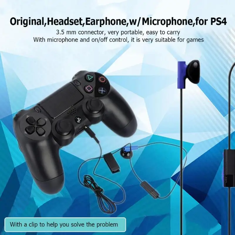 Игровые наушники для PS4 игровая ручка гарнитура поддержка LIVE Chat с микрофоном