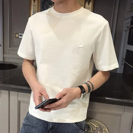 

Summer men's business casual short sleeve t-shirt 7099