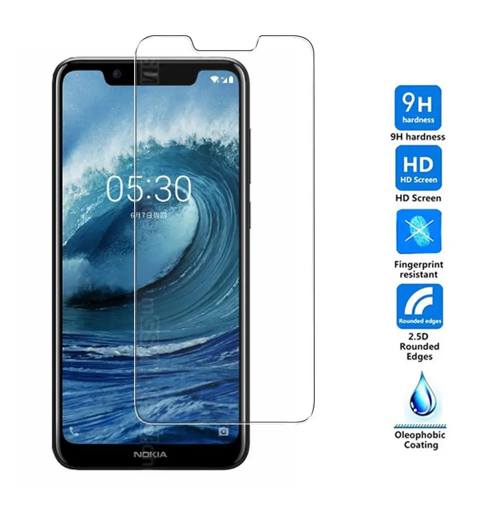 

9D Защитное стекло для Nokia 2 5 6 7, Защита экрана для Nokia 2,1 3,1 5,1 6,1 8,1 Plus X5 X6 X7 2018, закаленное стекло