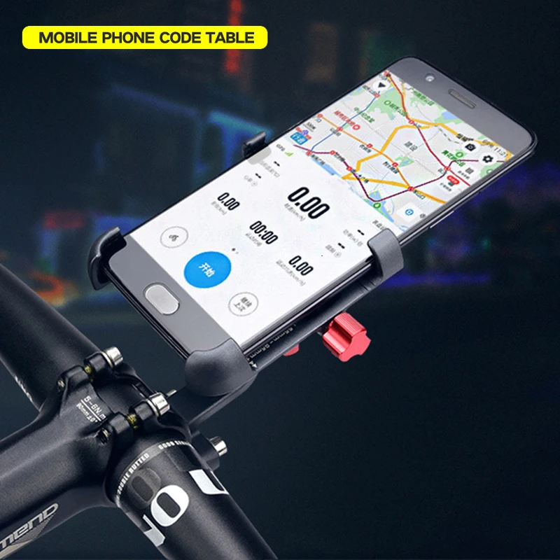 

Aluminum Alloy Bike Mobile Phone Holder Adjustable Bicycle Phone Holder Non-slip MTB Phone Stand Cycling Accessories for iPhone