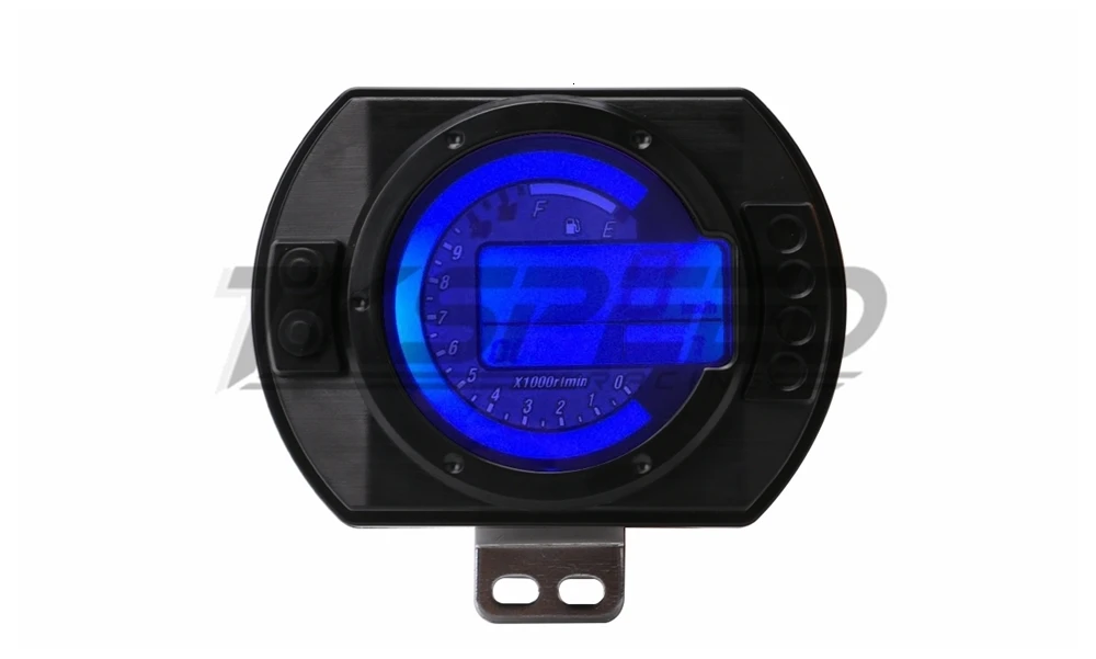 12500 об/мин мотоцикла Speedo метр ЖК-дисплей миль в час) или цифровой одометр спидометр 7 цветов Подсветка мотоцикл Speedo метр тахометр