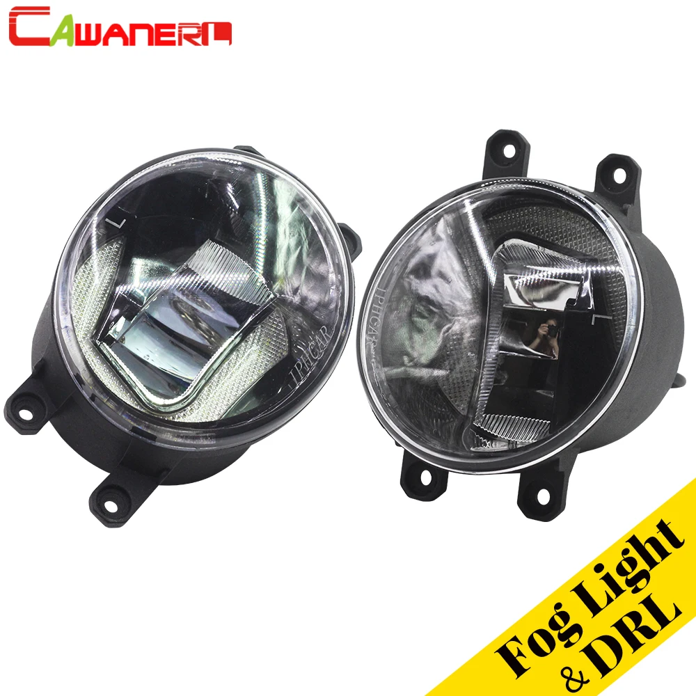 

Cawanerl For 2006 Scion xA Car Styling LED Fog Light Daytime Running Lamp DRL White High Bright 2 Pieces