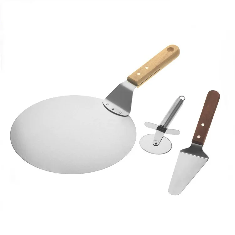 Инструменты для выпечки пиццы из трех частей нержавеющая сталь анти горячий