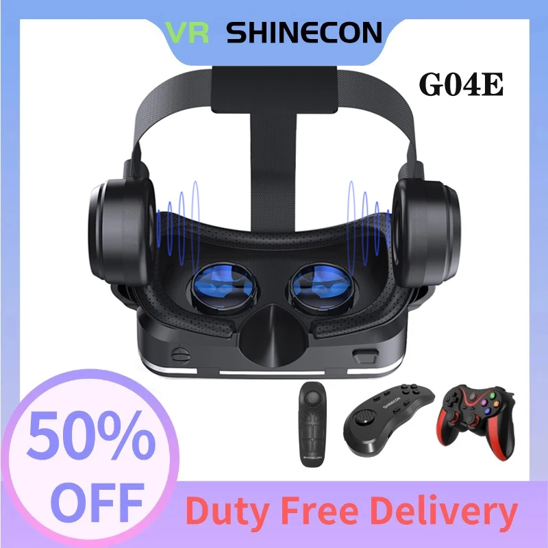 Новые очки виртуальной реальности 3D гарнитура для телефонов iPhone и Android с