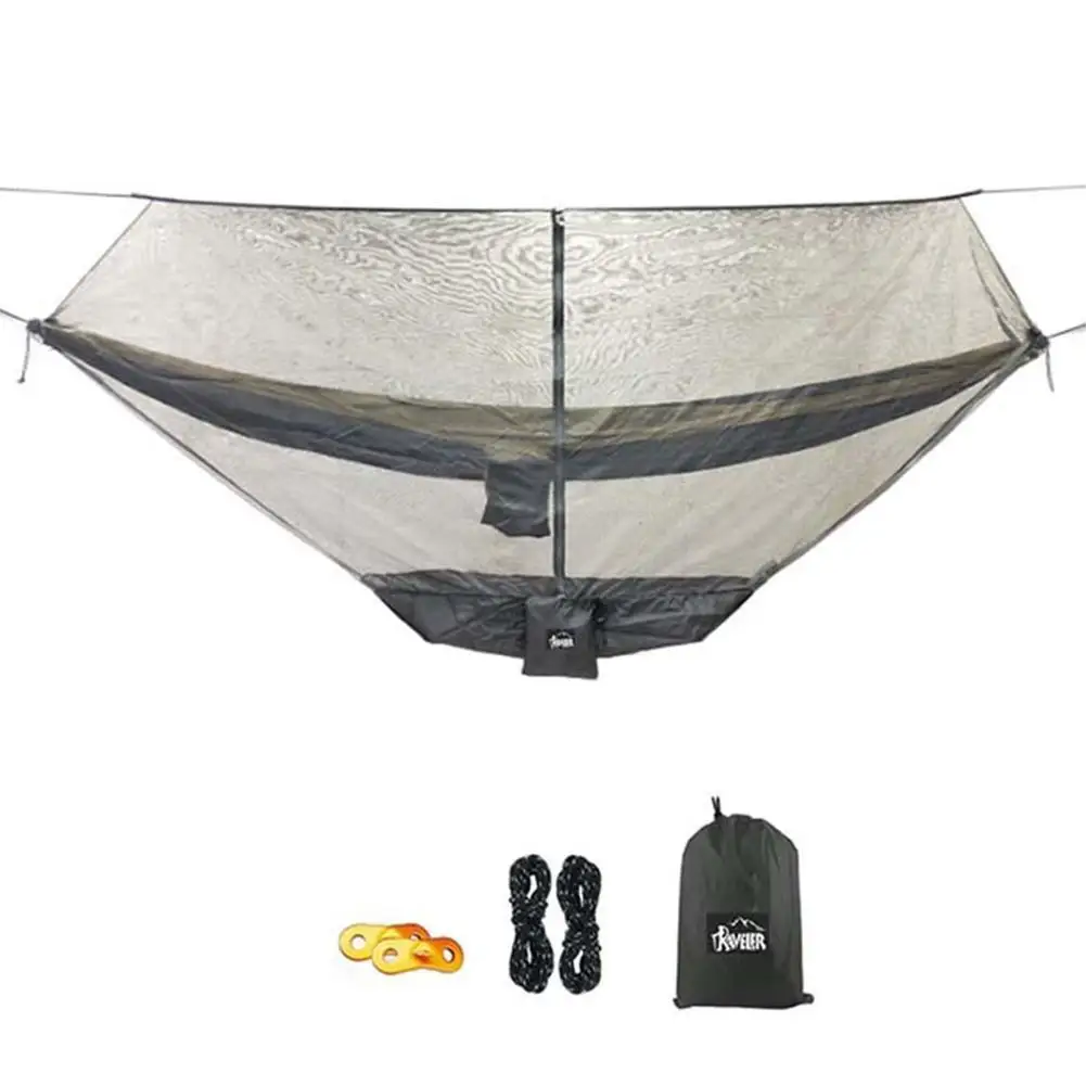 

Portable Nylon Parachute Hammock Mosquito Net Survival Garden Hamac Leisure Double Person Travel Camping Hunting Tools X3S5