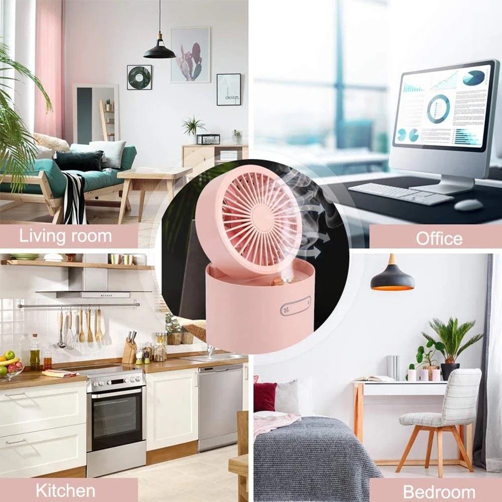Портативный распылитель воды вентилятор USB Перезаряжаемый складной воздушный