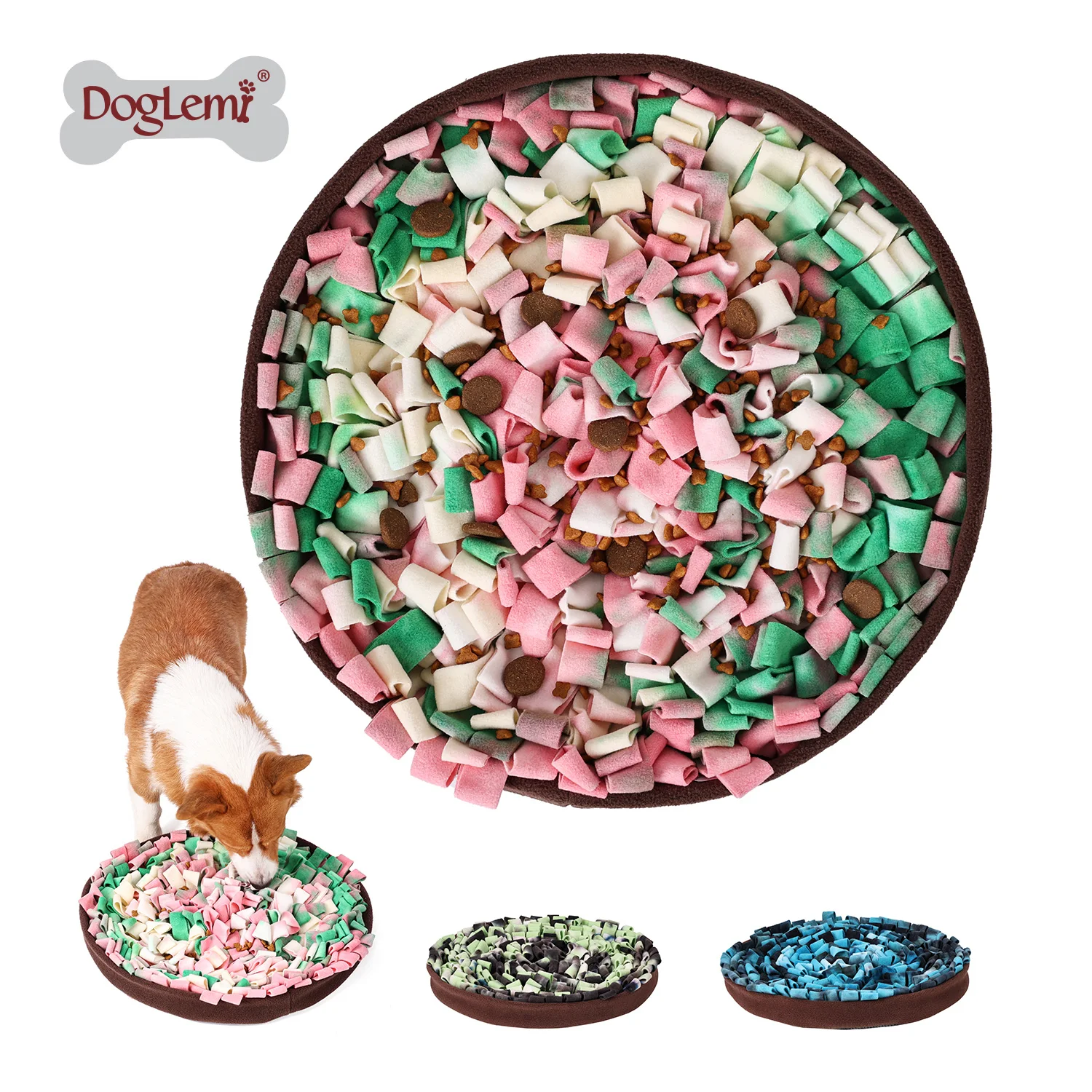 

Nosework Pet Mat Firework Design Dog Puppy Snuffling Blanket Slow Feed Bowl Pet Training Products