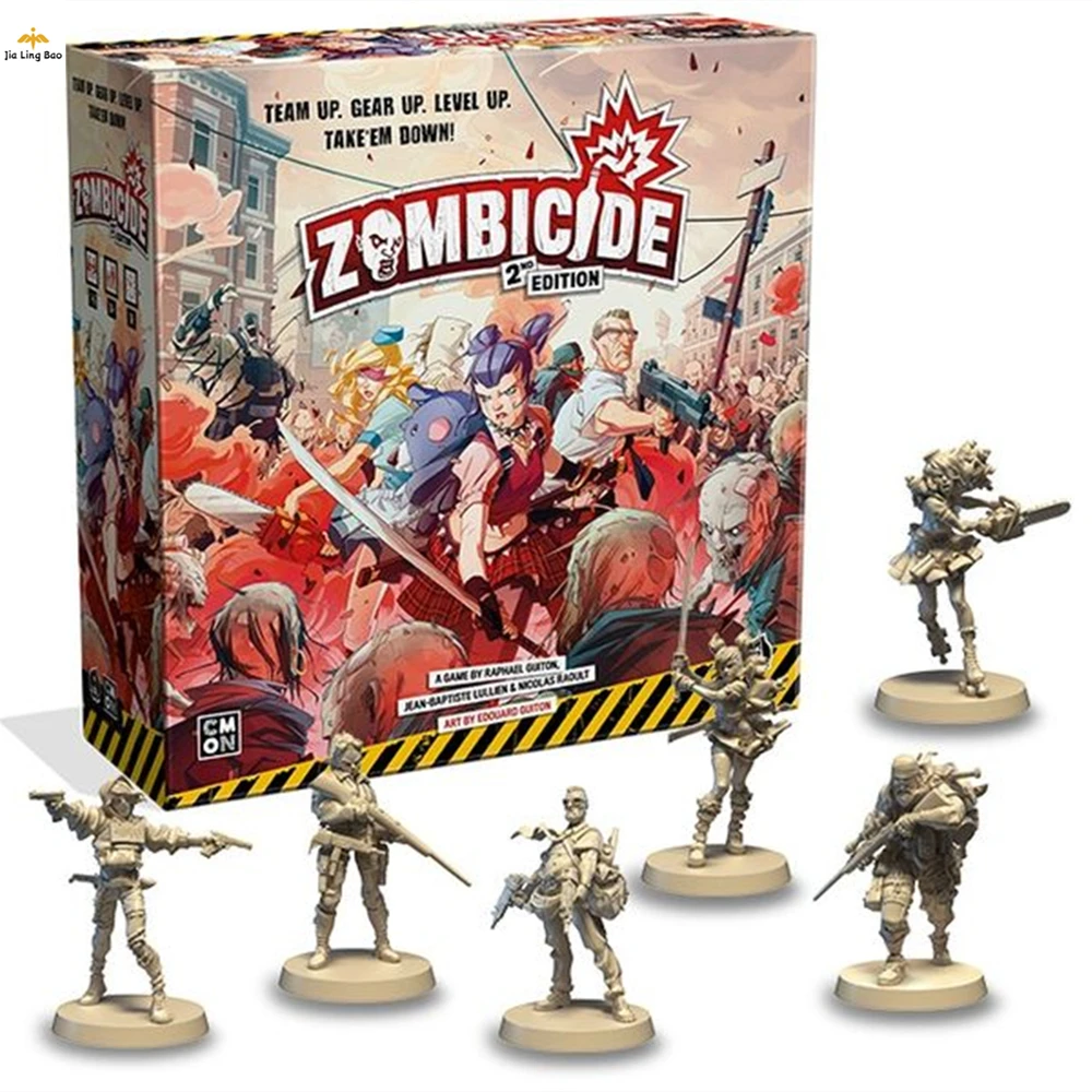 Zombicide 2nd Edition миниатюры фигурки Неокрашенная модель комплект живых Hero солдат
