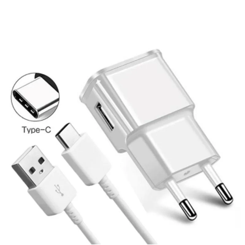 Зарядное устройство с европейской вилкой 2 А + USB кабель типа C для Asus Zenfone 3 ZS570KL ZE552KL