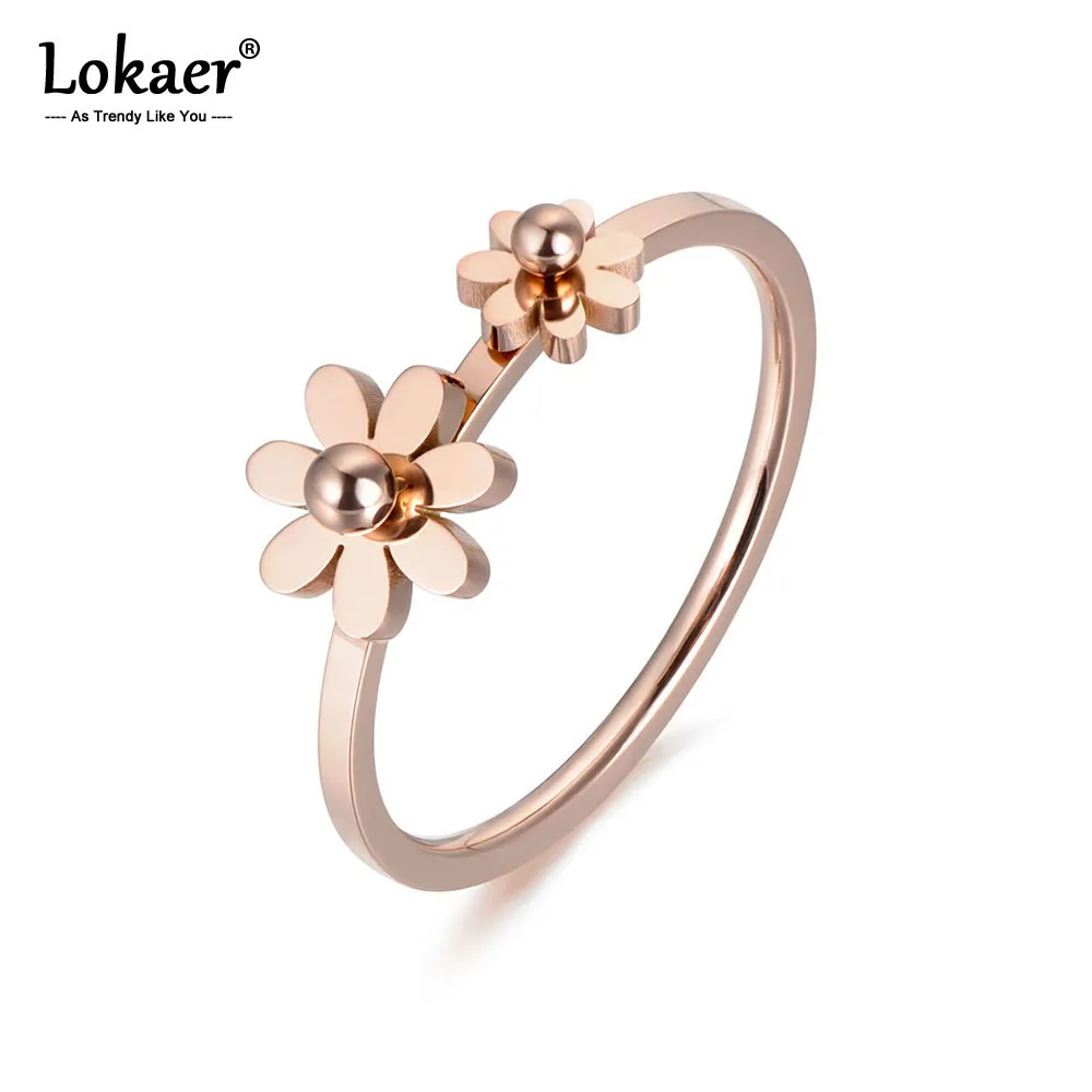 Женское Обручальное Кольцо Lokaer обручальное кольцо из нержавеющей стали розовое