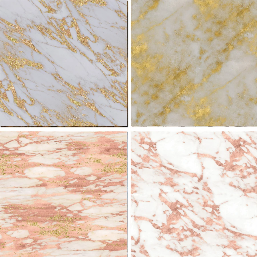 Виниловый фон для фотосъемки Nitree металлическая текстура Мраморная изысканный