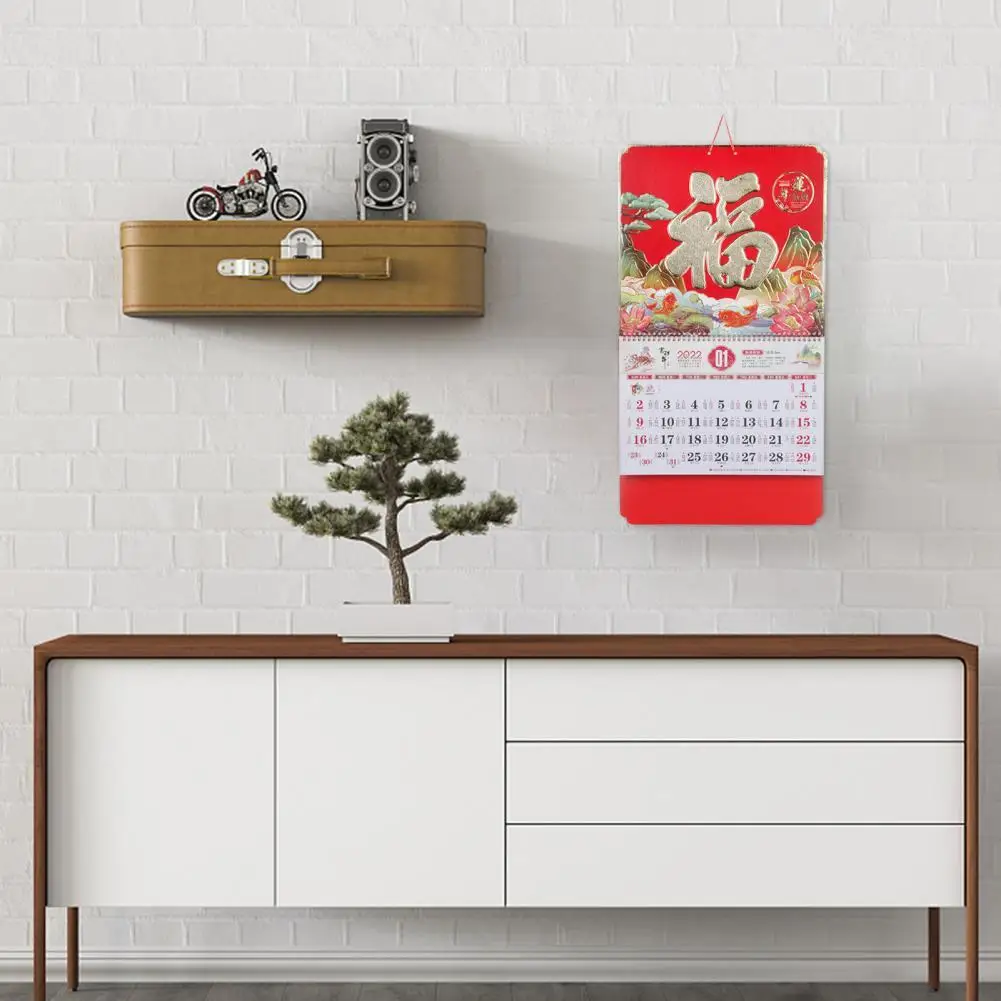 

Подвесной календарь, рельефный Бронзовый календарь, читаемый, легко раскладывается, удобный четкий Рисунок, напоминающий китайский календ...