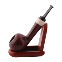 briar smoke pipe carving tobacco smoke pipe grinder herb handmade bent briar smoke pipe for smoking accessories