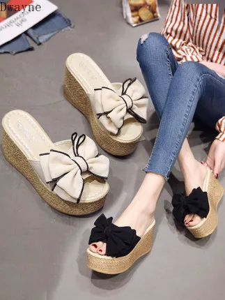 Тапочка на платформе женская обувь новинка 2019|Тапочки| |