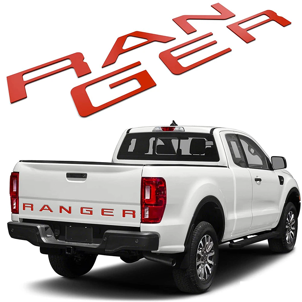 3D вставка для задней двери буква Ford Ranger 2019-2020 канавки автомобиля сильная