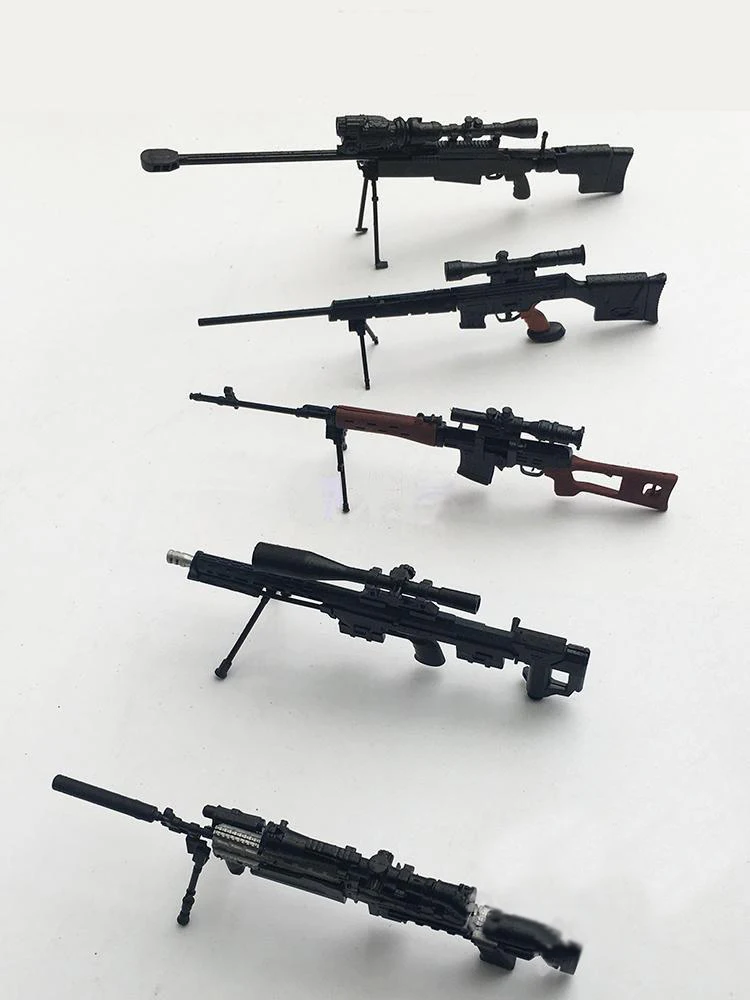 1:6 пушка в сборе модель снайперская винтовка 5 видов стилей SVD PSG 1 MK14 DSR TAC 50 оружие