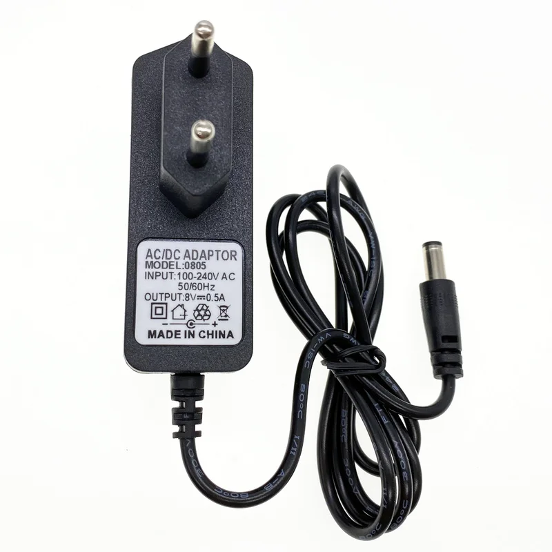 AC/DC адаптер AC 100 240V DC 8 V 0.5A 1A 2A 3A конвертер питания Вольт зарядное устройство